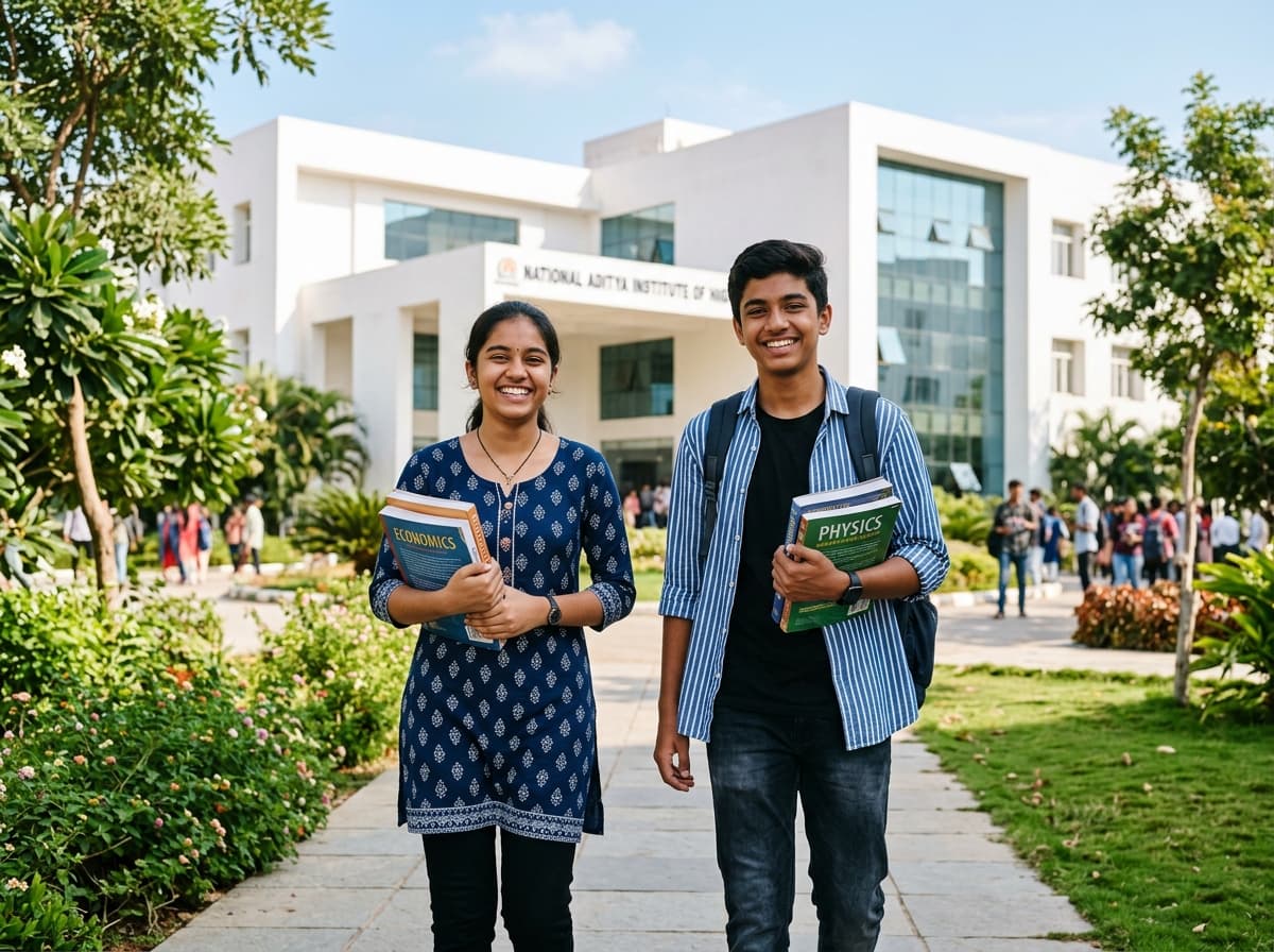 MCAL students smiling in front of campus